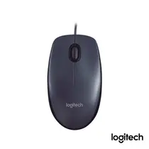 Mouse Com Fio Logitech M90 Preto, Design Ambidestro, Conexão USB, 3 Botões