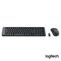 Kit Teclado e Mouse Sem Fio Logitech MK220 Preto, com Design Compacto, Conexão USB e Pilhas Inclusas