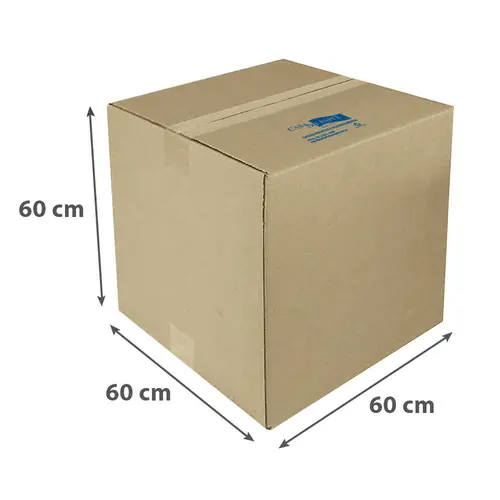 Caixa de Papelão Duplo C60cm x L60cm x A60cm CDP TRAN007 com 25 Unidades