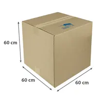 Caixa de Papelão Duplo C60cm x L60cm x A60cm CDP TRAN007 com 25 Unidades