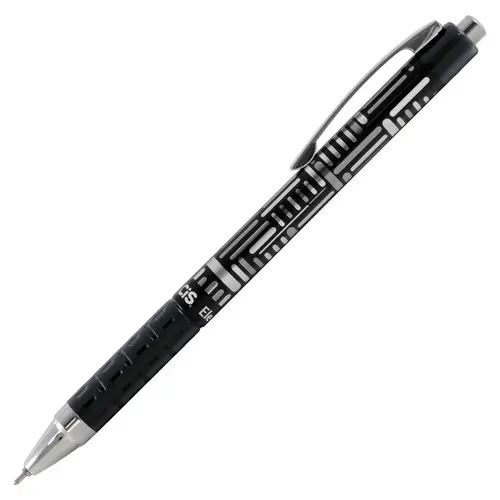 Caneta Esferográfica 0.7mm Cis Electra Preta com 12 Unidades