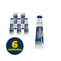Tinta Óleo Bisnaga 20ml Acrilex Oil Colors Branco de Titâneo 319