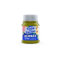 Tinta para Tecido Fosca 37ml Acrilex Verde Pistache 570 com 12 Unidades