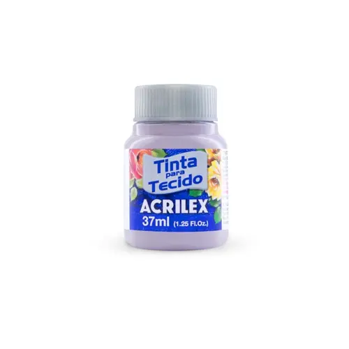 Tinta para Tecido Fosca 37ml Acrilex Lavanda 587 com 12 Unidades