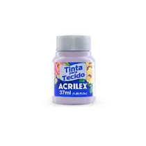 Tinta para Tecido Fosca 37ml Acrilex Lavanda 587 com 12 Unidades