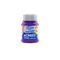 Tinta para Tecido Fosca 37ml Acrilex Violeta Cobalto 540 com 12 Unidades