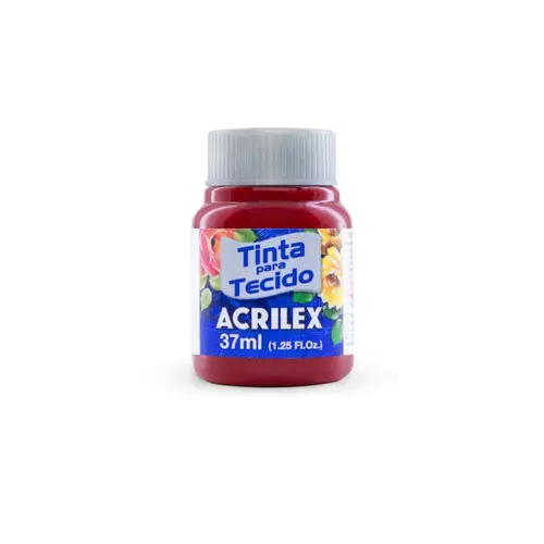 Tinta para Tecido Fosca 37 ml Acrilex Púrpura 550 com 12 Unidades