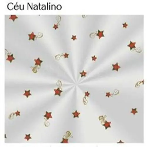 Saco Transparente Decorado 30cmx44cm Cromus Céu Natalino 10 Pacotes com 100 Unidades