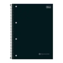 Caderno Executivo Universitário Tilibra Organizer 80 Folhas 200x275mm Capa Dura Espiral Pautado