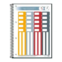 Caderno Executivo Universitário Tilibra Organizer 80 Folhas 200x275mm Capa Dura Espiral Pautado