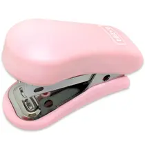 Grampeador Plástico Mini 12 Folhas Tilibra G101 Rosa Claro