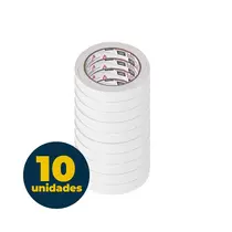 Fita Dupla Face de Papel 09mmx30m Adere com 10 Rolos