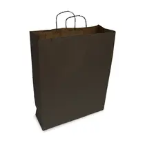 Sacola Papel Kraft GG 37cmx13,5cmx46cm Lisa Preta