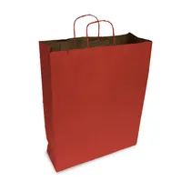 Sacola de Papel Kraft GG 37cmx13,5cmx46cm Lisa Vermelha