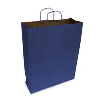 Sacola de Papel Kraft GG 37cm x 13,5cm x 46cm Lisa Azul
