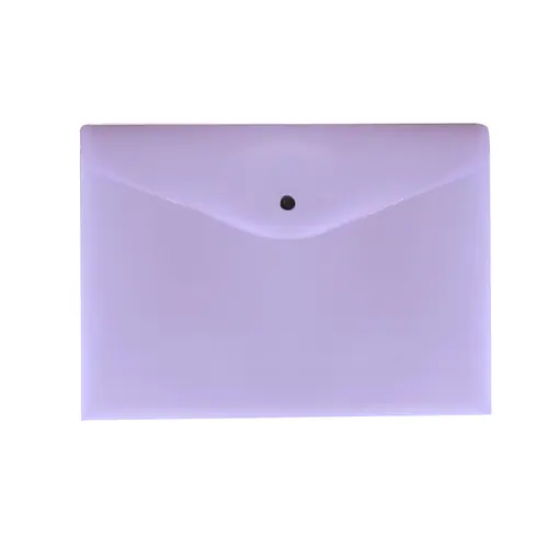Pasta Envelope com Botão A4 Dello Serena Pastel Lilás com 30 Unidades