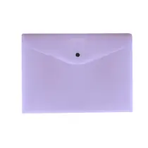 Pasta Envelope com Botão A4 Dello Serena Pastel Lilás com 30 Unidades