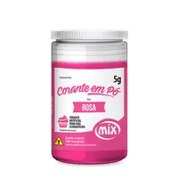 Corante Comestível em Pó Rosa Cereja com 12 Unidades