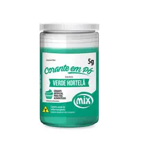 Corante Comestível em Pó Verde Hortelã com 12 Unidades