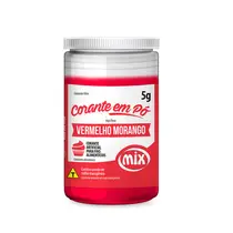 Corante Comestível em Pó Vermelho Morango com 12 Unidades