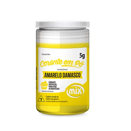 CORANTE EM PO COMESTIVEL 5G MIX AMARELO DAMASCO 12 PCT