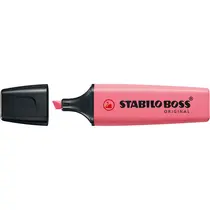 Marca Texto Stabilo Boss Cereja Pastel com 10 Unidades