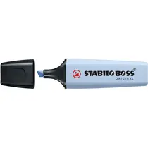 Marca Texto Stabilo Boss Azul Nublado Pastel com 10 Unidades