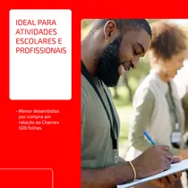 Papel Sulfite Tradicional Qualidade Chamex A4 75g 210x297mm 300 Folhas