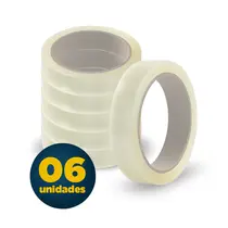Fita PP 18mmX50m Transparente com 06 unidades