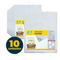 Saco Plástico A4 com 4 Furos 0.06 Micras 230mmx310mm 100 Unidades ACP com 10 Pacotes