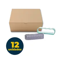 Escova Plástica para Unhas com Alça Dalcin com 12 Unidades