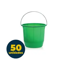 Balde Plástico 08 Litros Arqplast Sortido 50 Unidades