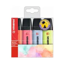Marca Texto Stabilo Boss Pastel com 4 Cores - 70/4-3