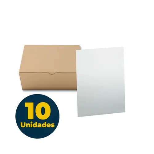 Pasta L Transparente A4 220mmx310mm 0.15 micras Cristal com 10 Unidades