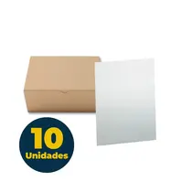 Pasta L Transparente A4 220mmx310mm 0.15 micras Cristal com 10 Unidades