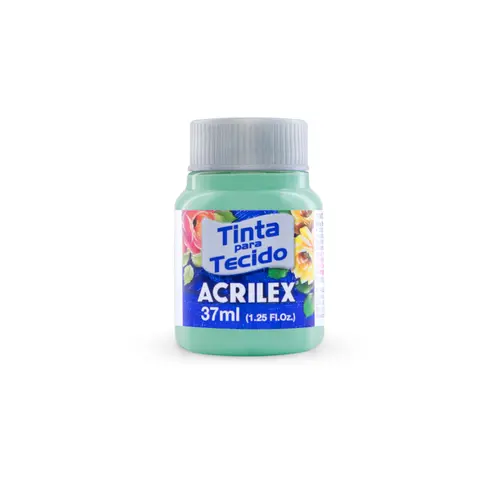 Tinta para Tecido Fosca 37ml Acrilex Verde Bebê 810 com 12 Unidades