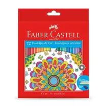 Lápis de Cor 72 Cores Sextavado EcoLápis Faber-Castell - 120172G 03 Caixas