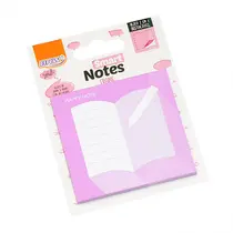 Bloco Adesivo Smart Notes 2 em 1 Frame Lilás 30 Folhas BRW