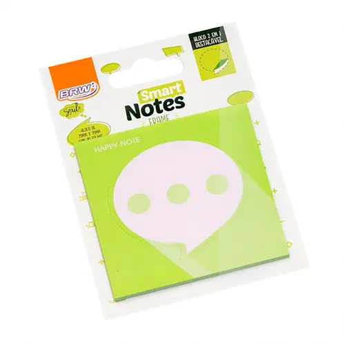 BLOCO ADESIVO SMART NOTES 2 EM 1 FRAME VERDE 30FL BRW
