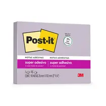 Bloco Recado Adesivo 76mmx102mm Post-It 90 Folhas Lilac