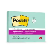 Bloco Recado Adesivo 76mmx102mm Post-It 90 Folhas Menta