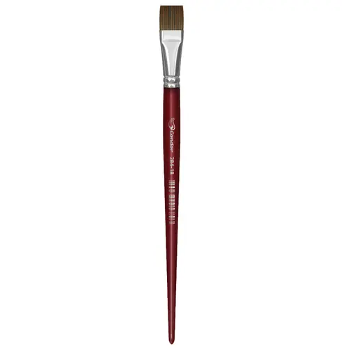Pincel Artístico Chato Condor 284-18 com 06 Unidades