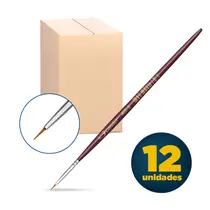 Pincel Artístico Redondo Filete Condor 409-0 com 12 Unidades