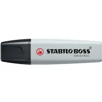 Marca Texto Stabilo Boss Cinza Pastel com 10 Unidades
