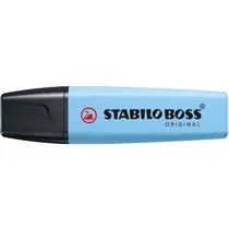 Marca Texto Stabilo Boss Azul Névoa Pastel com 10 Unidades