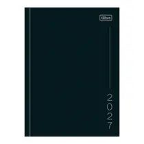 Agenda Costurada 12,3cm x 16,6cm Tilibra Pepper Preta 2027
