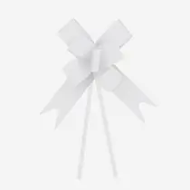 Laço Fácil Pronto 23mm Cromus Liso Branco com 50 Unidades