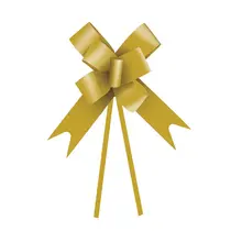 Laço Fácil Pronto 23mm Cromus Liso Ouro com 50 Unidades