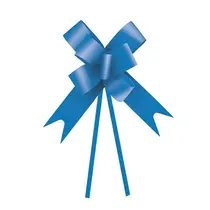 Laço Fácil Pronto 23mm Cromus Liso Azul com 50 Unidades