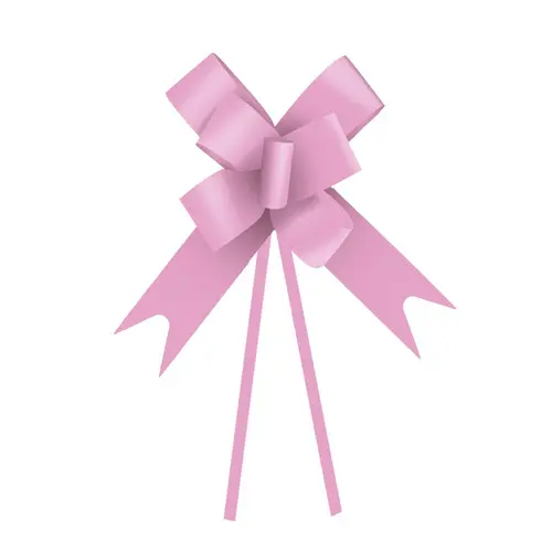 Laço Fácil Pronto 23mm Cromus Liso Rosa com 50 Unidades